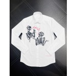 McQueen Cartoon Skeleton Graffiti Shirt